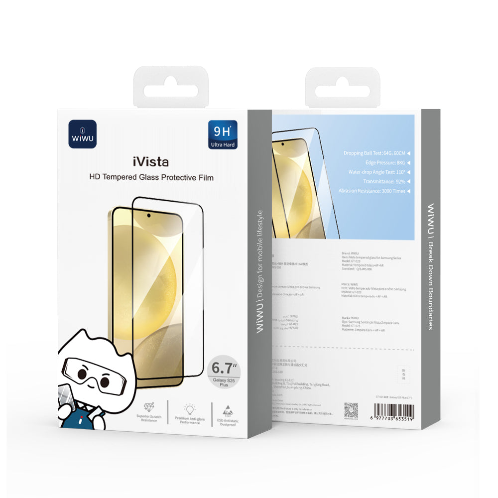 Wiwu iVista Galaxy S25 Plus Super Hardness Ekran Koruyucu Wiwu iVista Galaxy S25 Plus Super Hardness Ekran Koruyucu